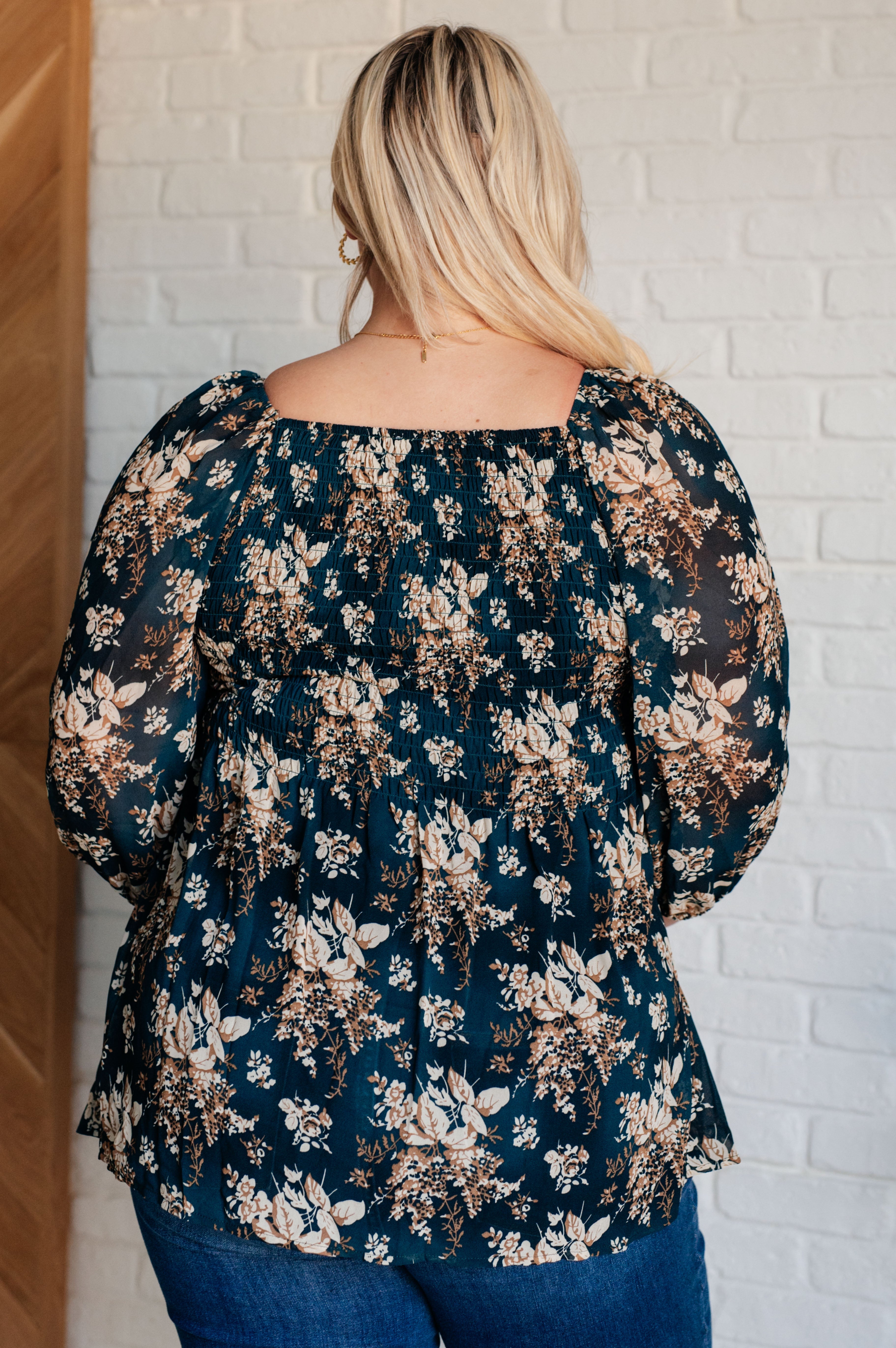 New Beginnings Square Neck Blouse - Charming Charlie