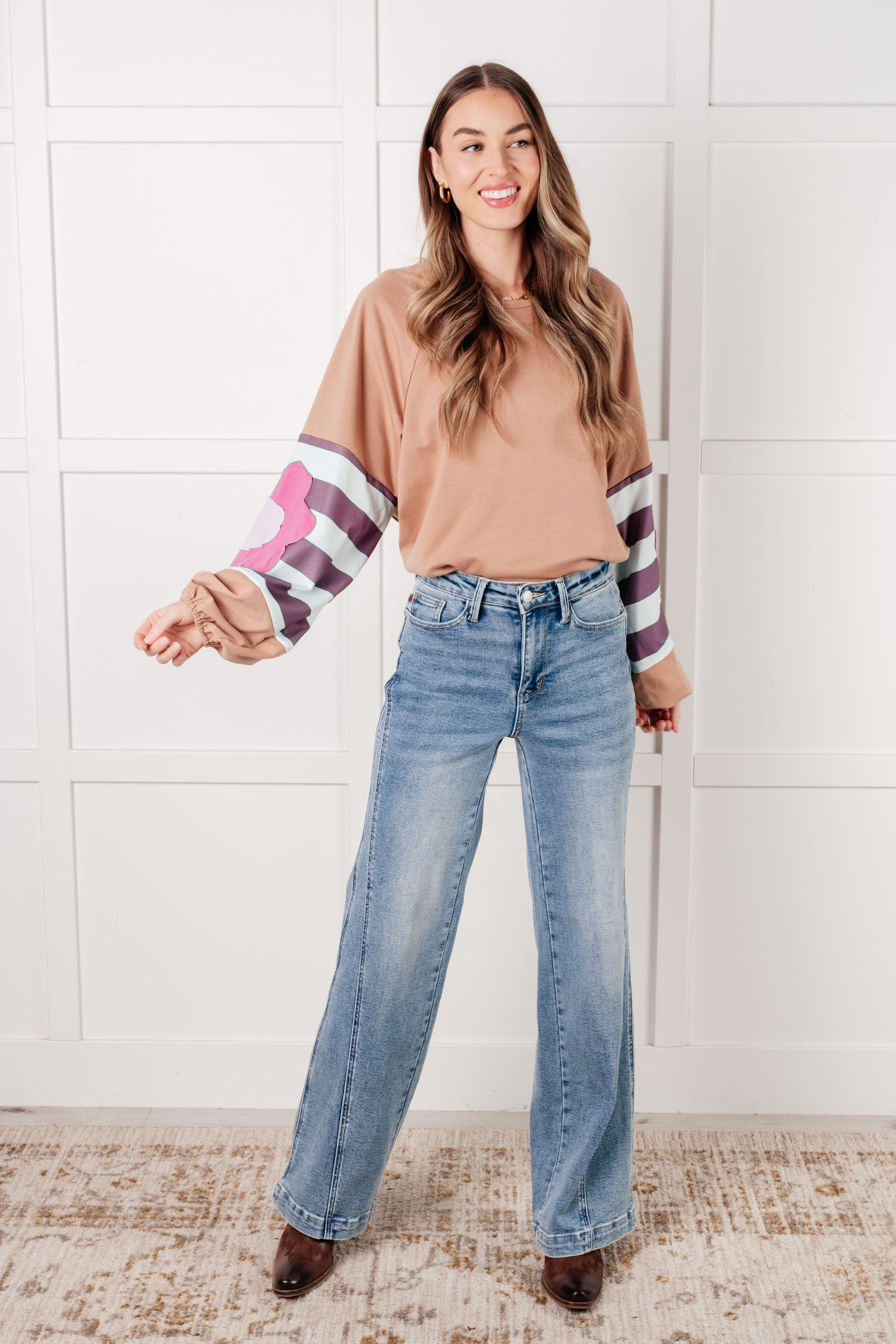 New and Improved Floral Patchwork Top - Charming Charlie