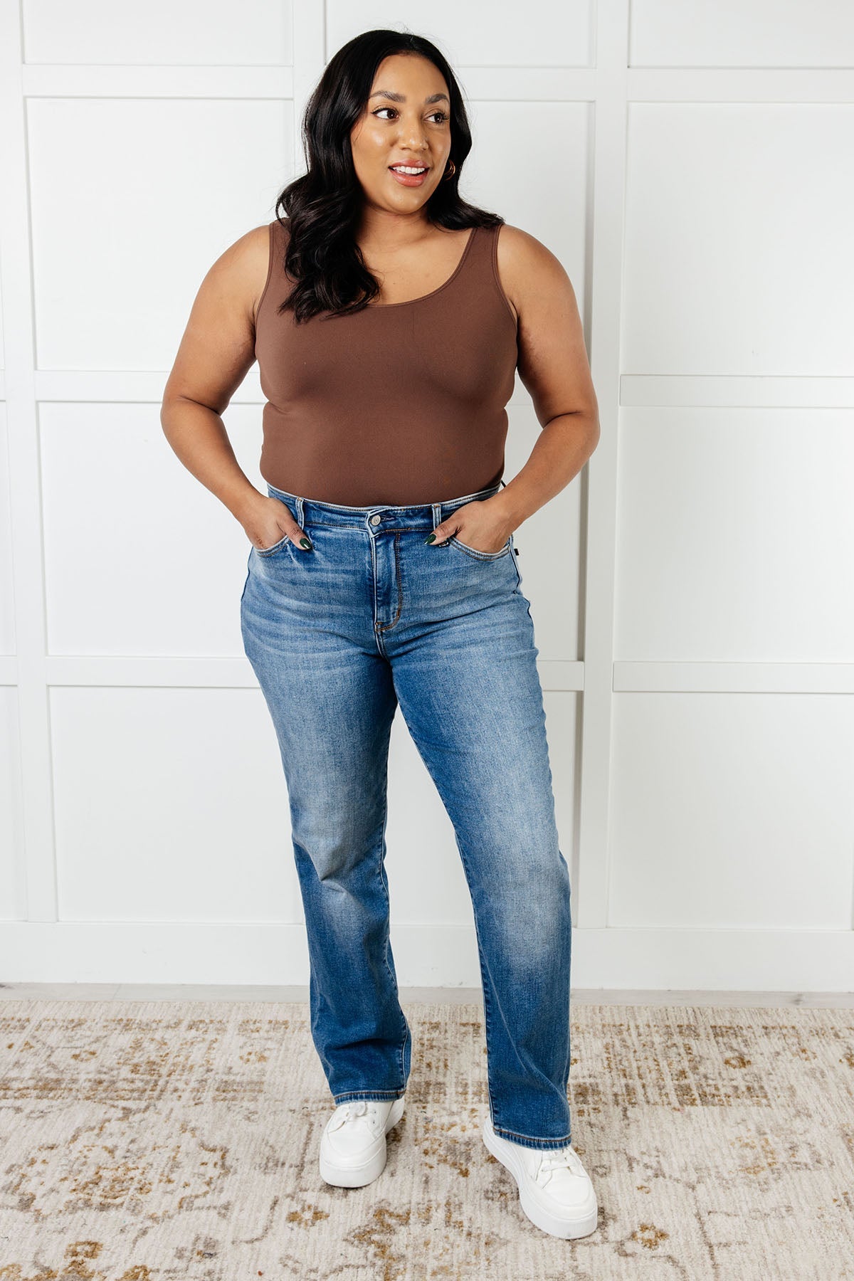 Nivea Vintage Wash Thermal Straight Jeans - Charming Charlie