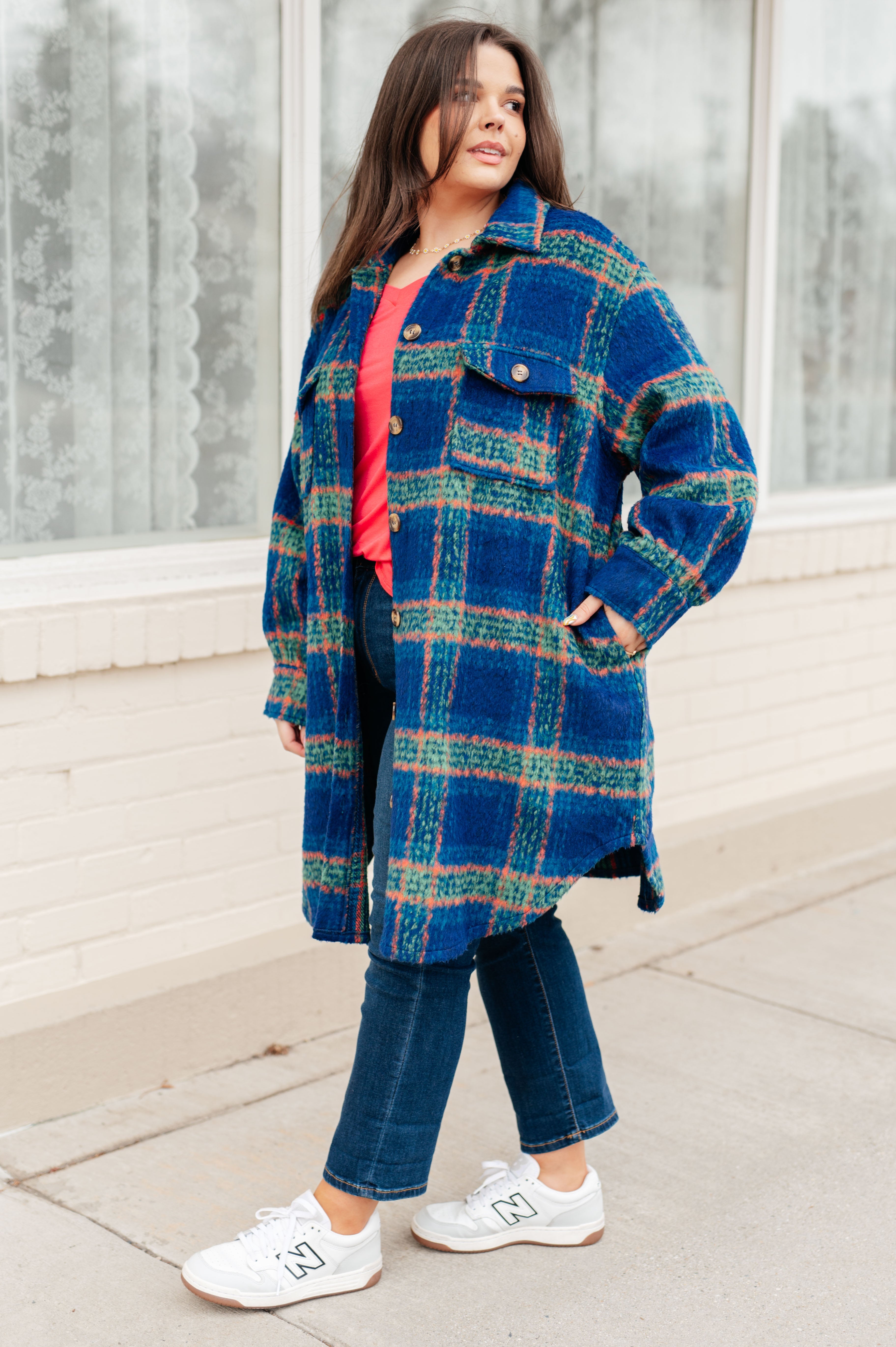 No Tears Plaid Coat - Charming Charlie