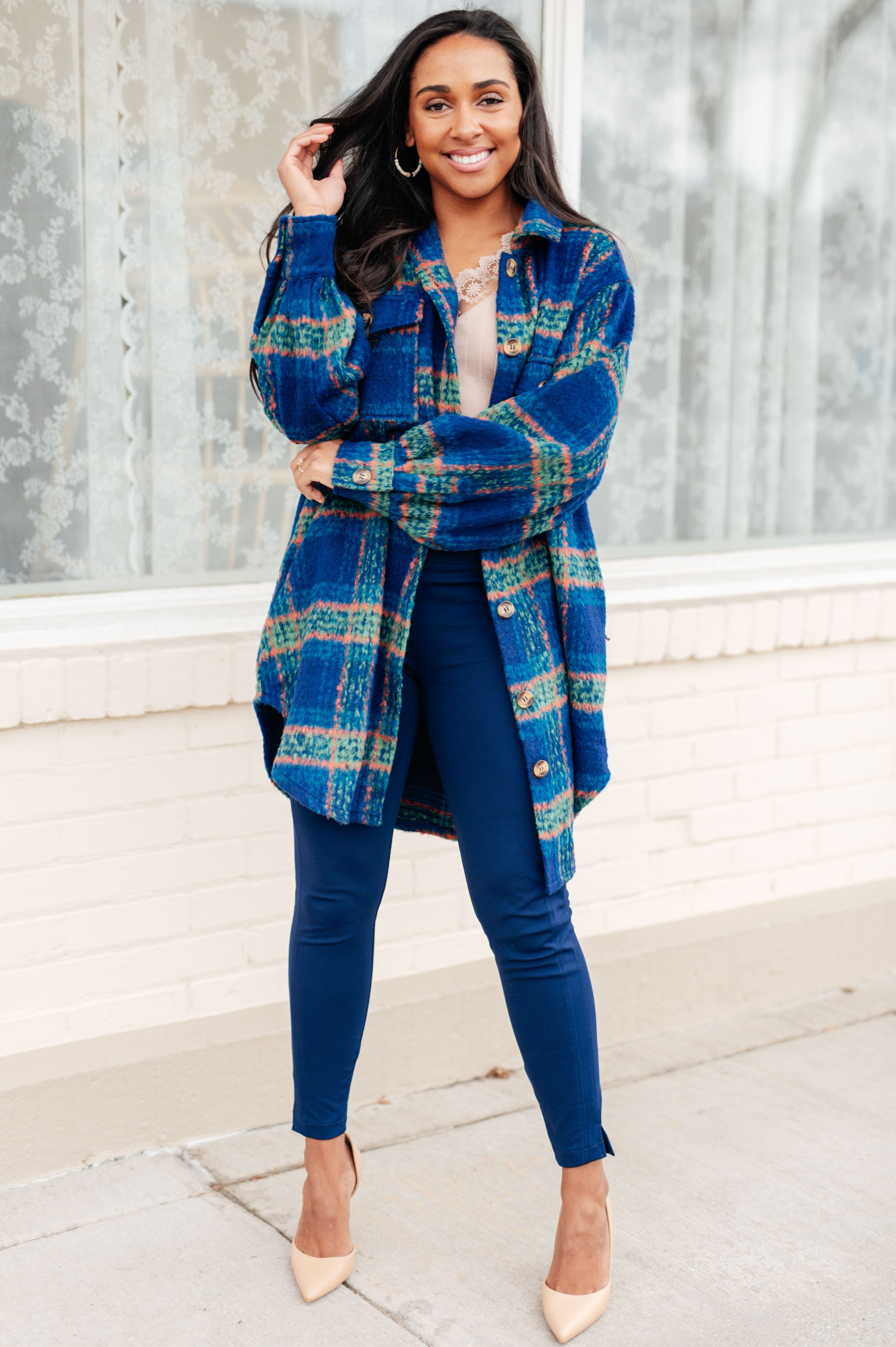 No Tears Plaid Coat - Charming Charlie