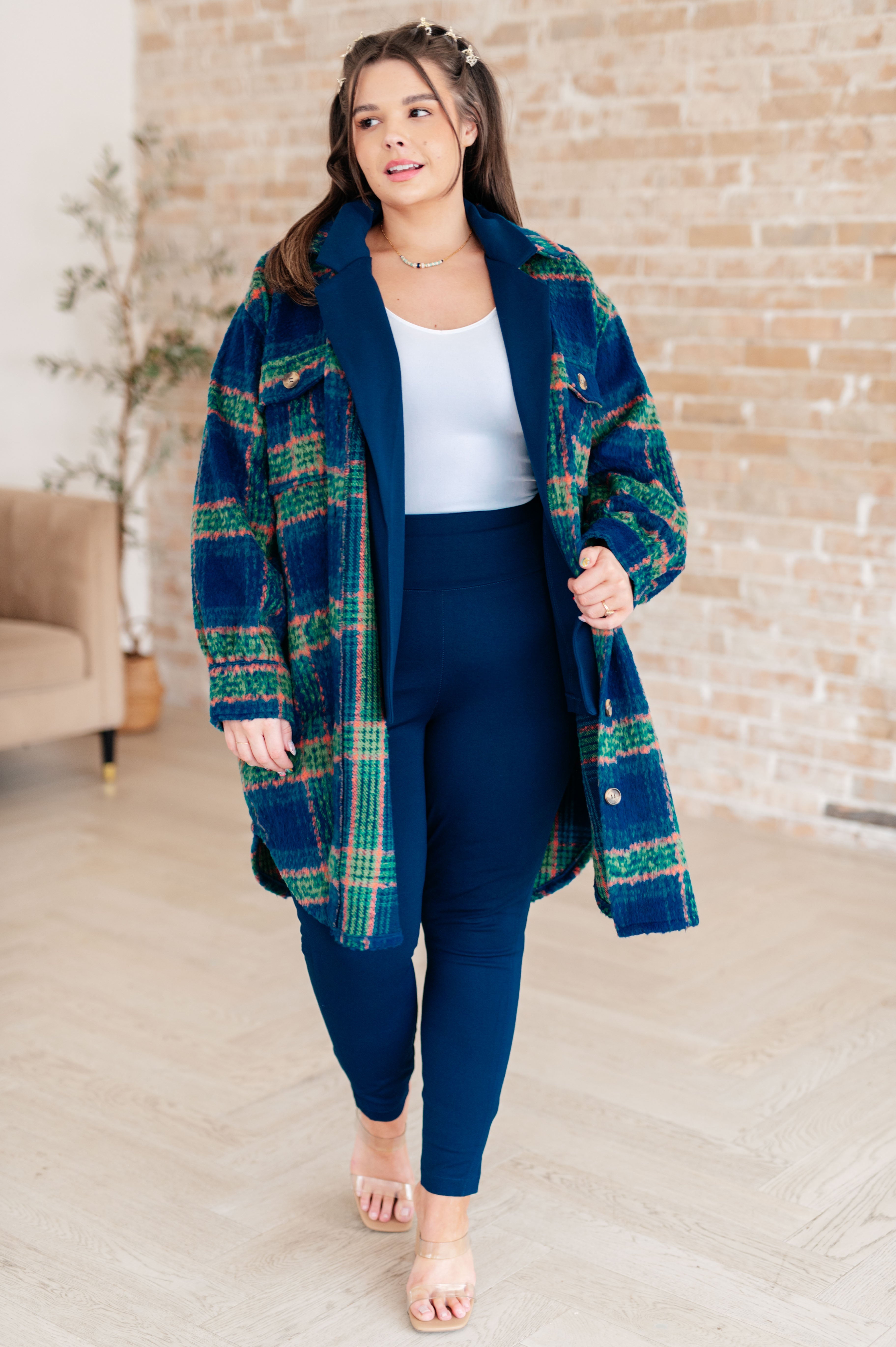 No Tears Plaid Coat - Charming Charlie