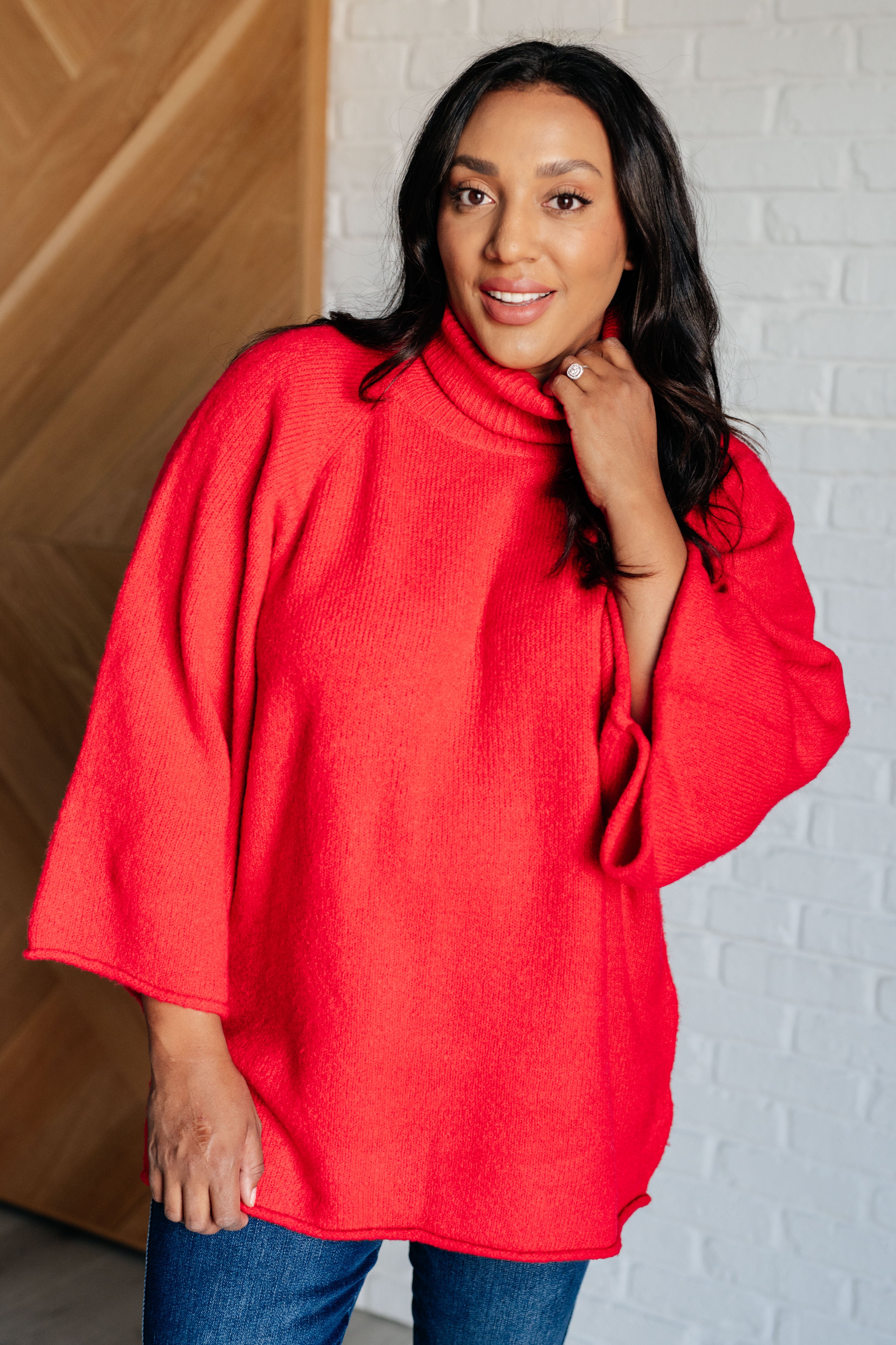 Not Too Desperate Turtleneck Sweater - Charming Charlie
