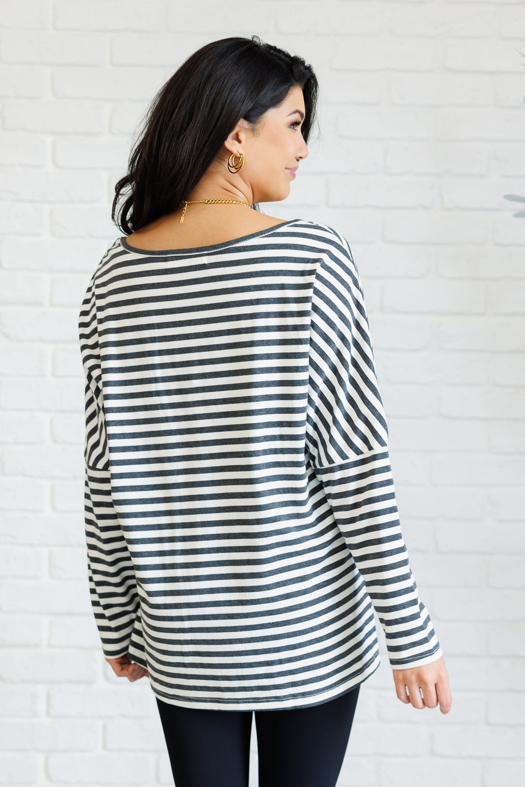 Obviously Mine Striped Oversized Top - Charming Charlie