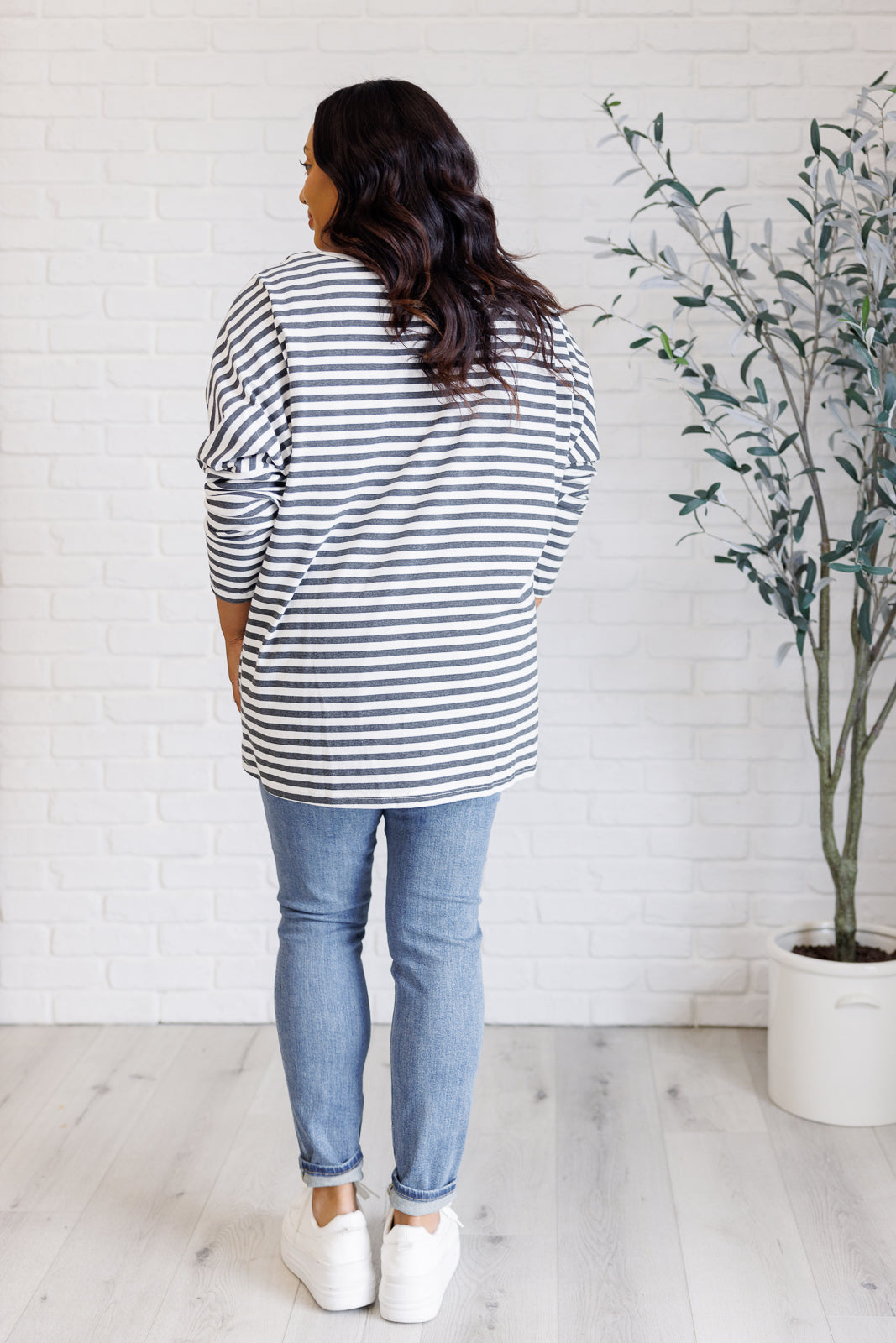 Obviously Mine Striped Oversized Top - Charming Charlie