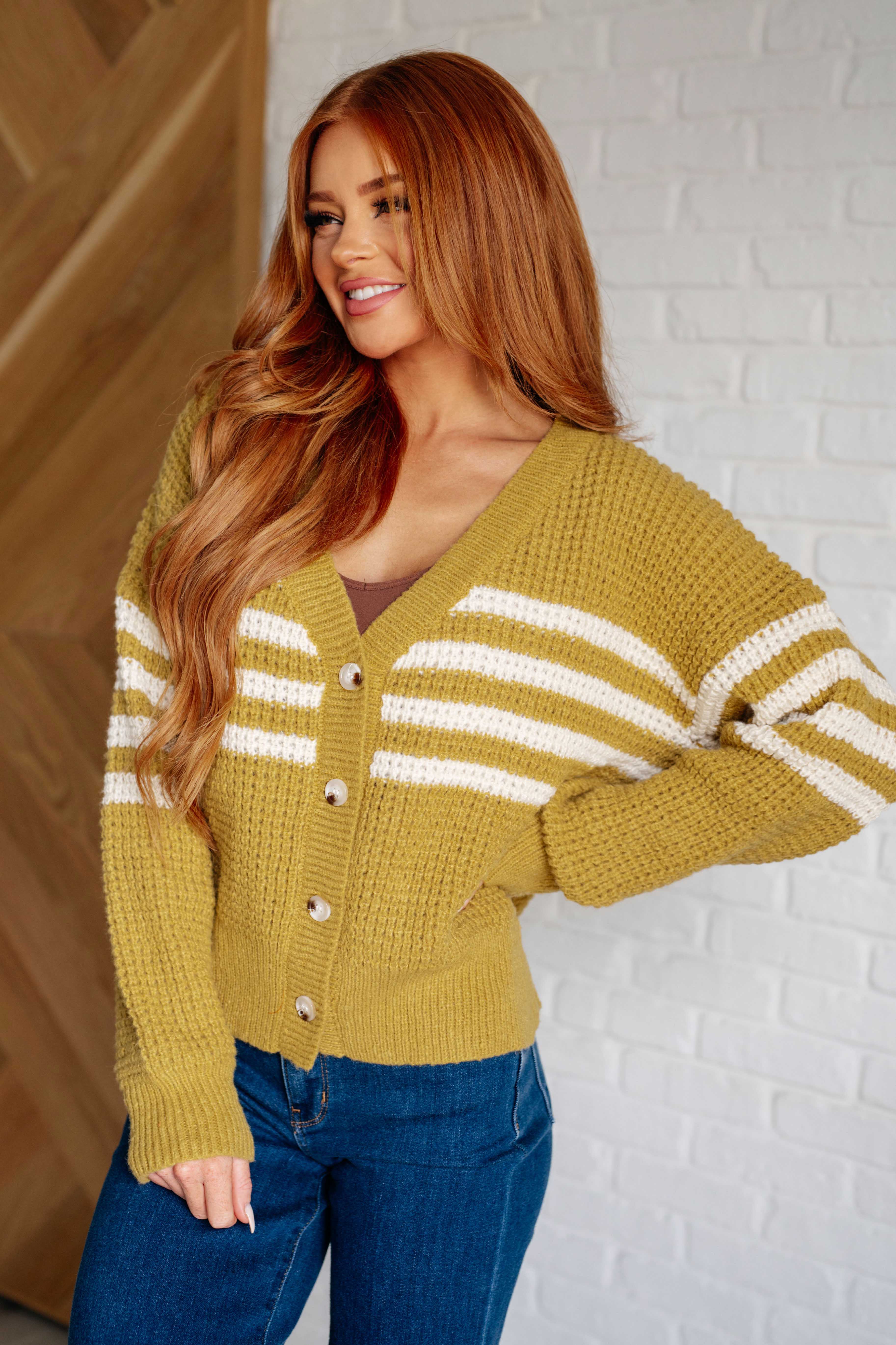 On Top of the World Striped Cardigan - Charming Charlie