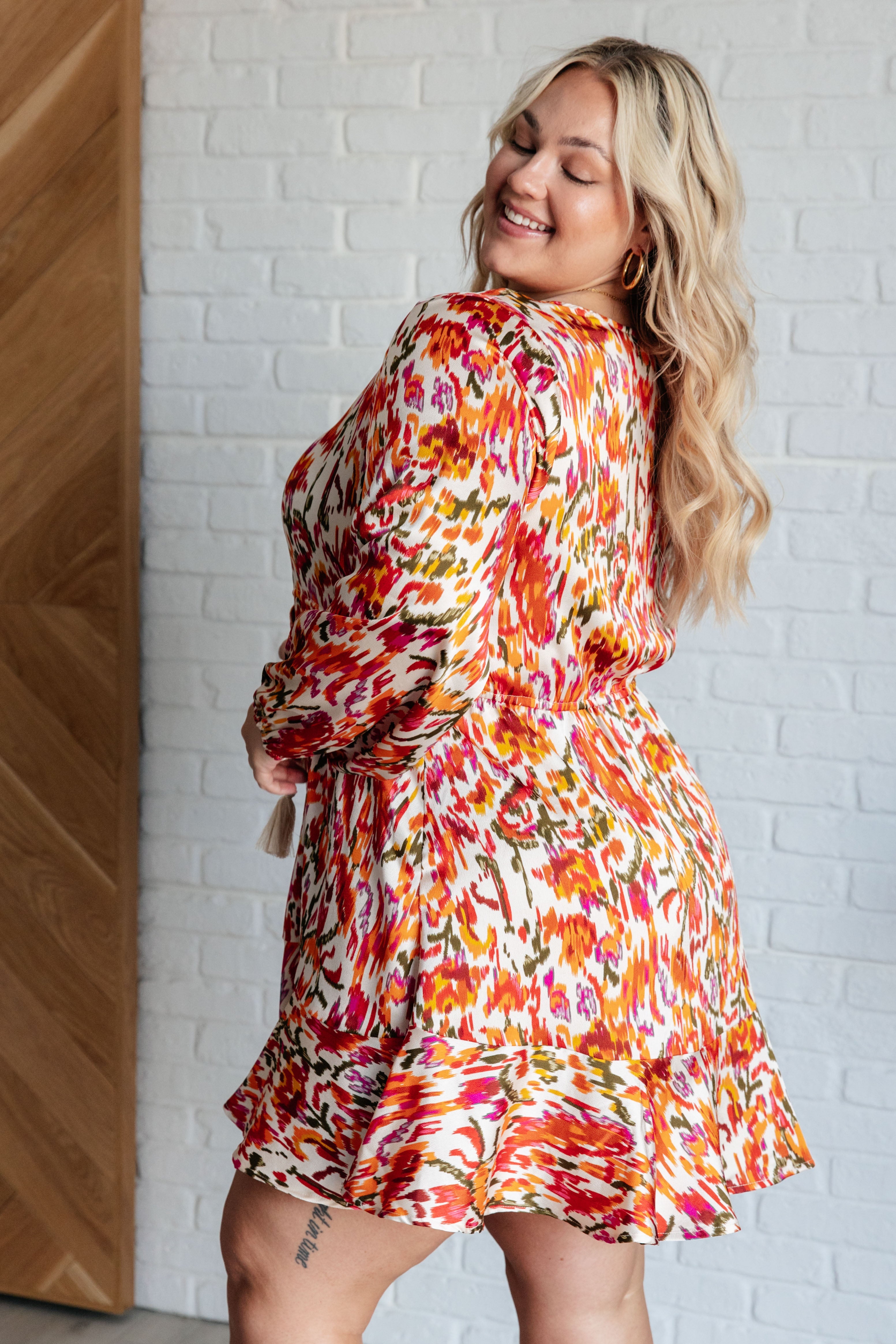 Once Upon a Dream V-Neck Balloon Sleeve Dress - Charming Charlie
