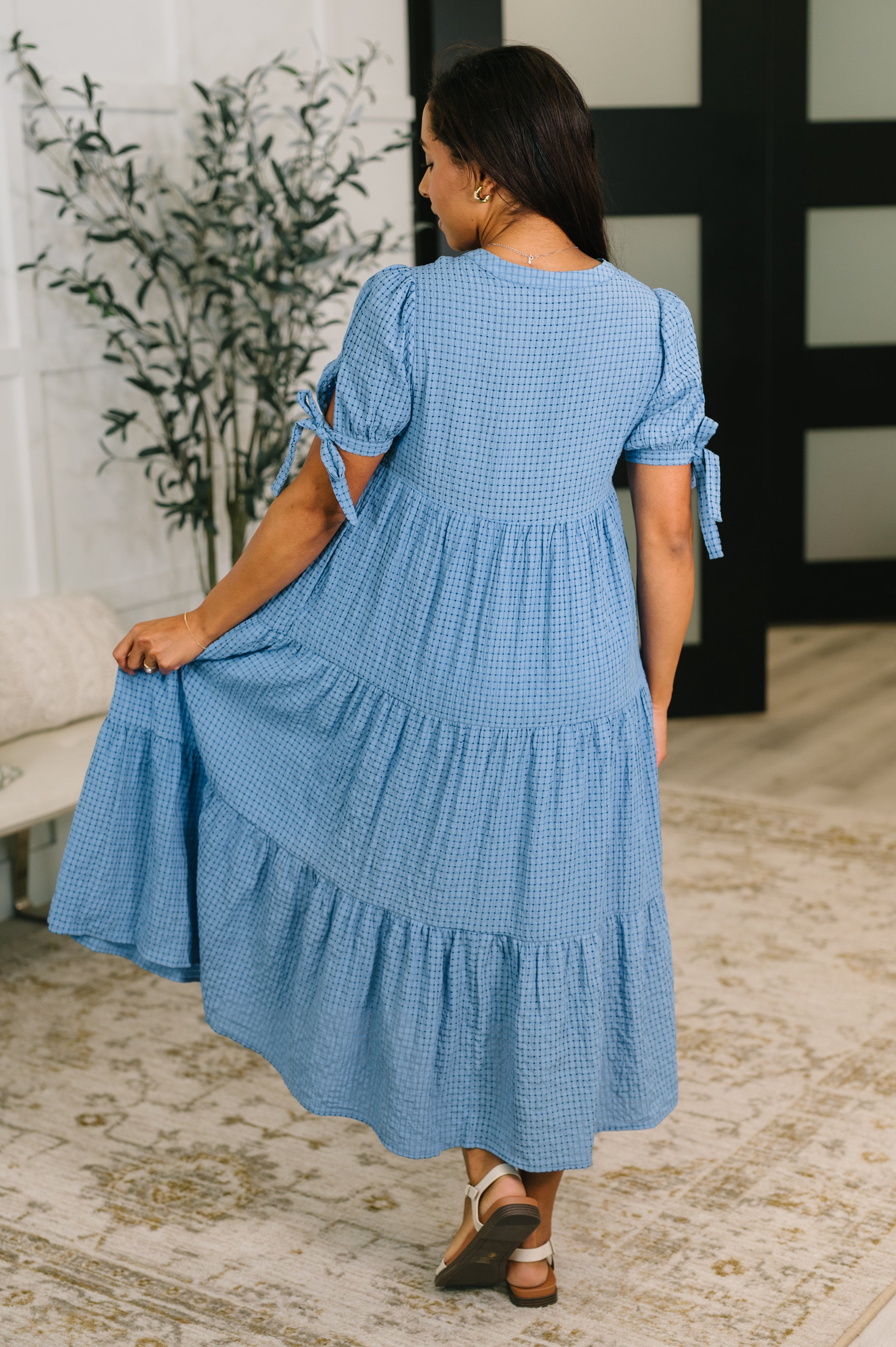 One Less Crisis Tiered Midi Dress - Charming Charlie