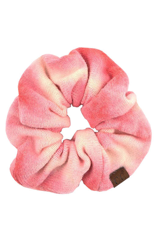 C.C Tie Dye Soft Scrunchies - Orange - Ponytail Holders