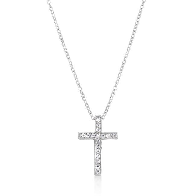 Cubic Zirconia Bling Cross Pendant - Charming Charlie