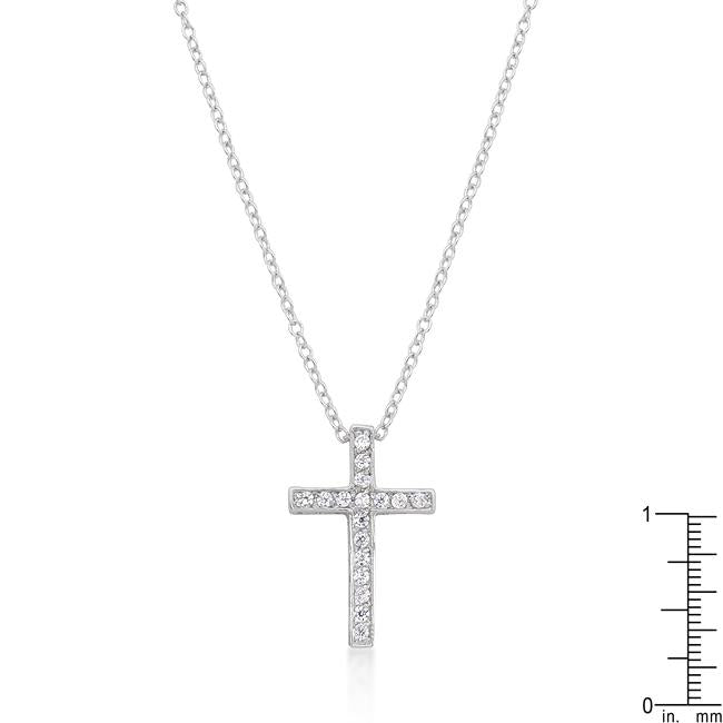 Cubic Zirconia Bling Cross Pendant - Charming Charlie