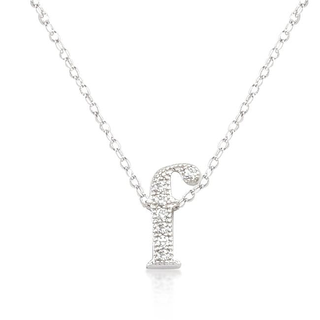 Micro-Pave Initial F Pendant - Charming Charlie