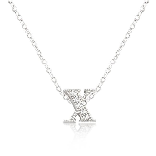 Micro-Pave Initial X Pendant - Charming Charlie