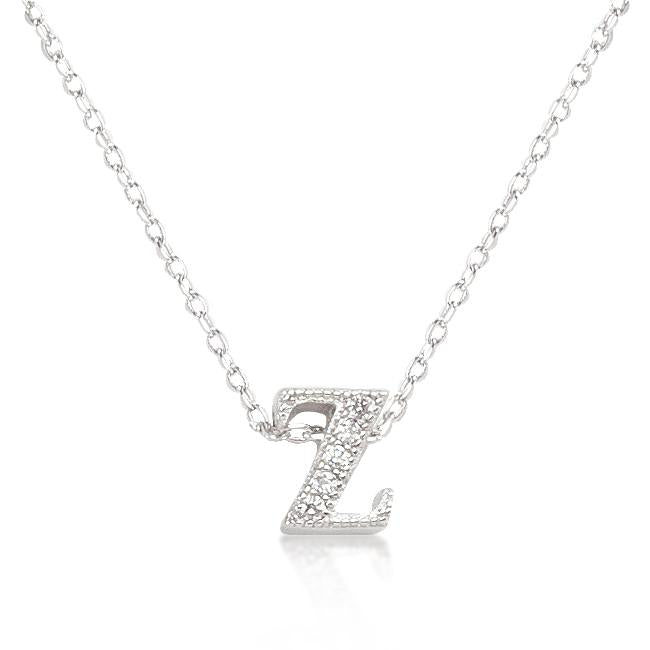 Micro-Pave Initial Z Pendant - Charming Charlie