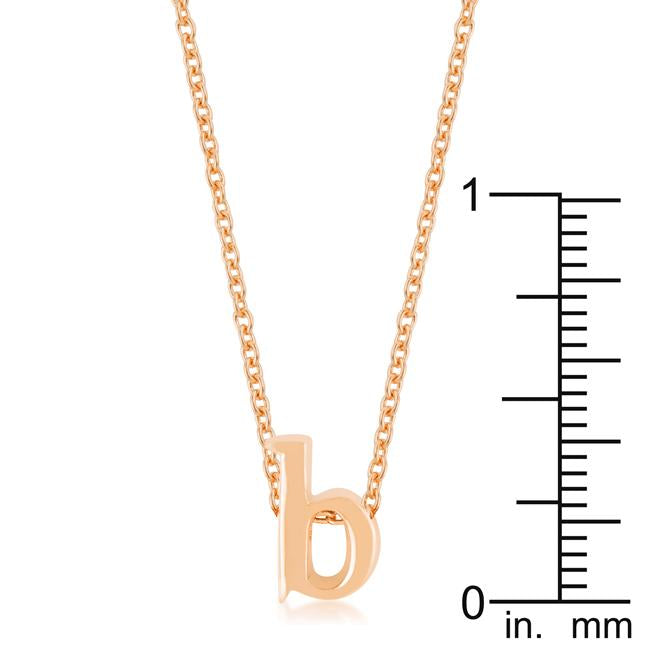 Rose Gold Finish Initial B Pendant - Charming Charlie