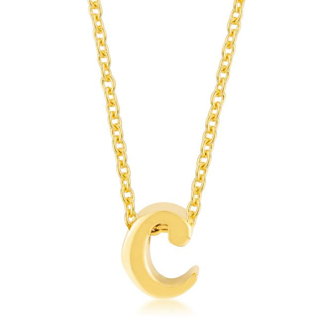 Golden Initial C Pendant - Charming Charlie