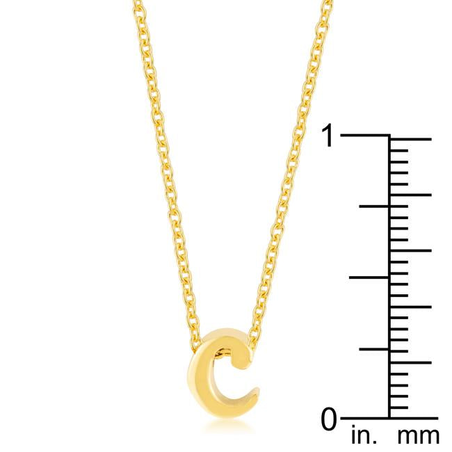 Golden Initial C Pendant - Charming Charlie