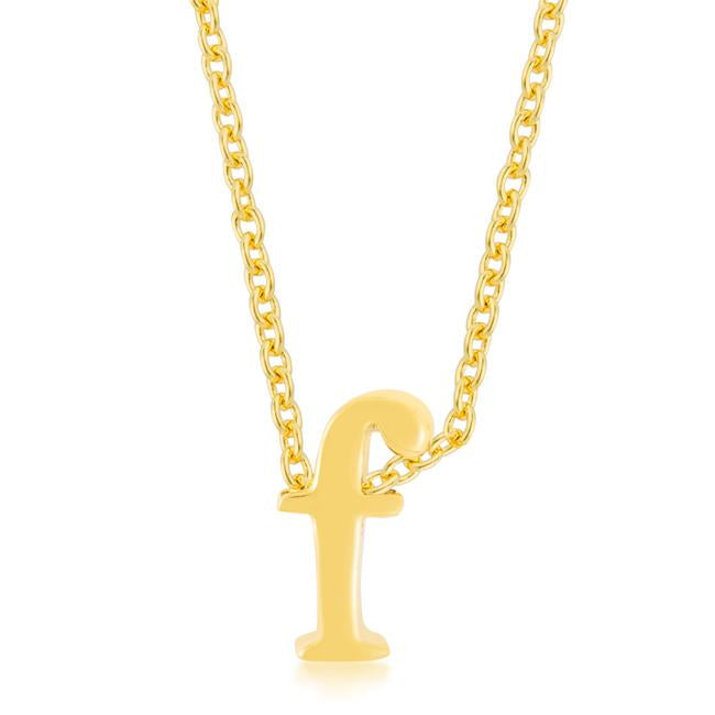 Golden Initial F Pendant - Charming Charlie