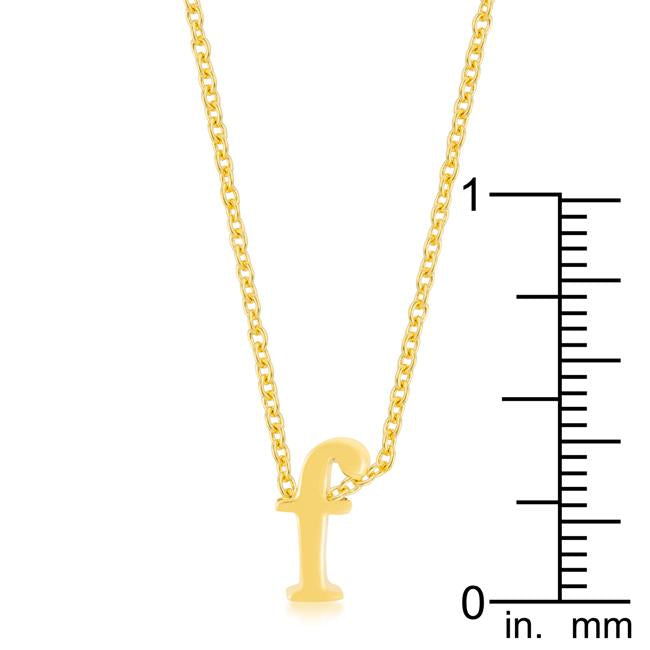 Golden Initial F Pendant - Charming Charlie