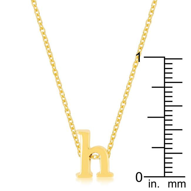 Golden Initial H Pendant - Charming Charlie