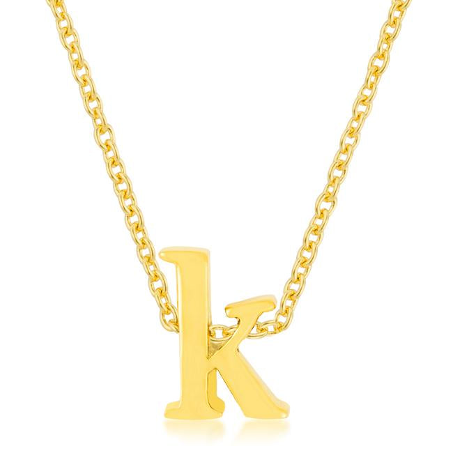 Golden Initial K Pendant - Charming Charlie