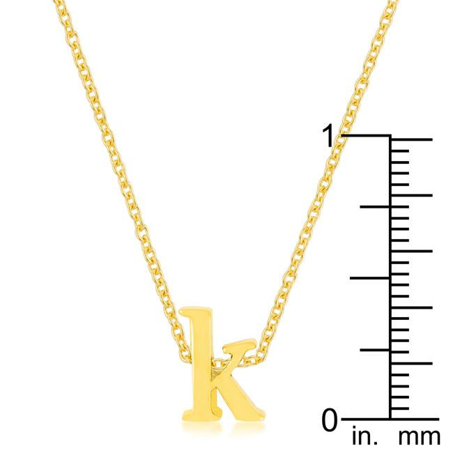 Golden Initial K Pendant - Charming Charlie