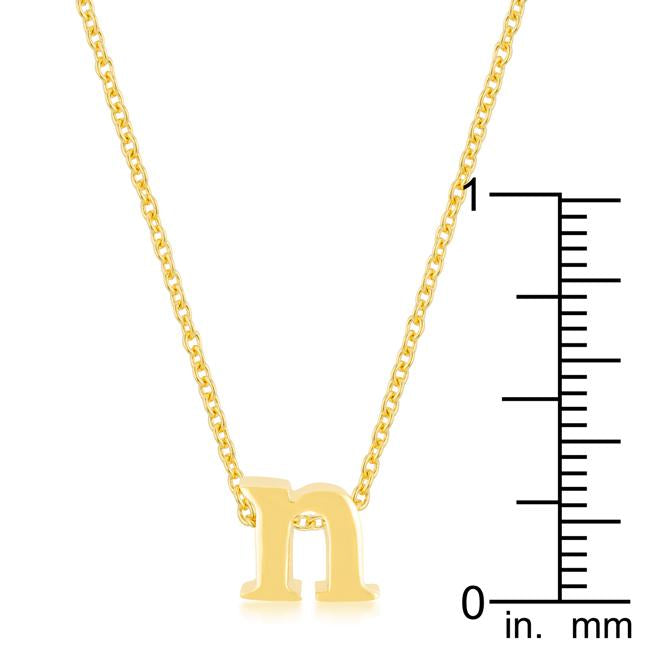 Golden Initial N Pendant - Charming Charlie