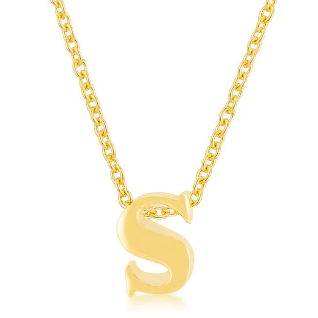 Golden Initial S Pendant - Charming Charlie