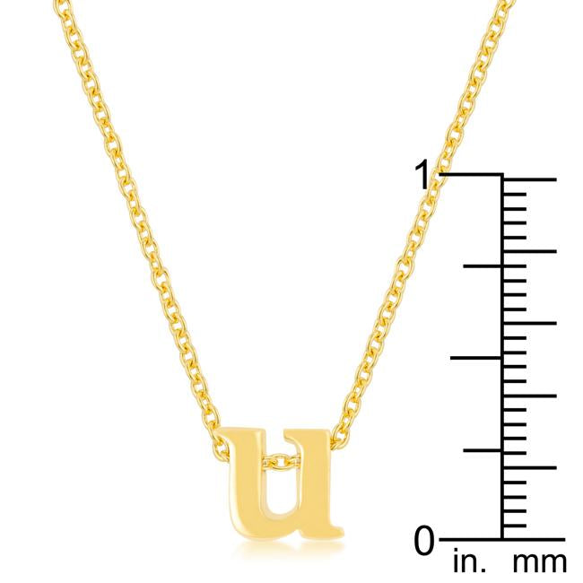 Golden Initial U Pendant - Charming Charlie