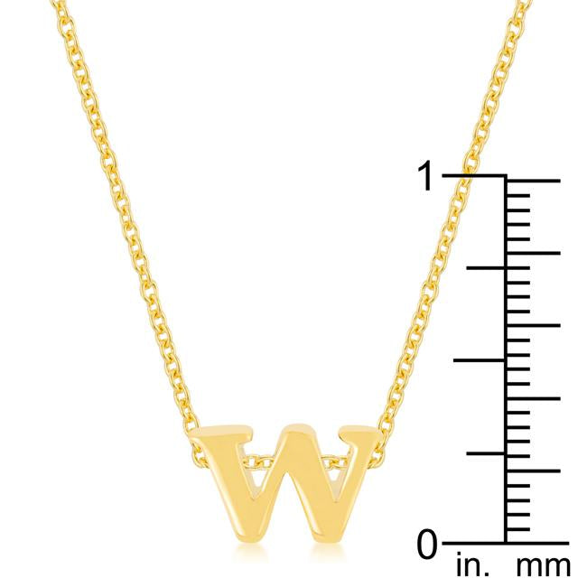 Golden Initial W Pendant - Charming Charlie