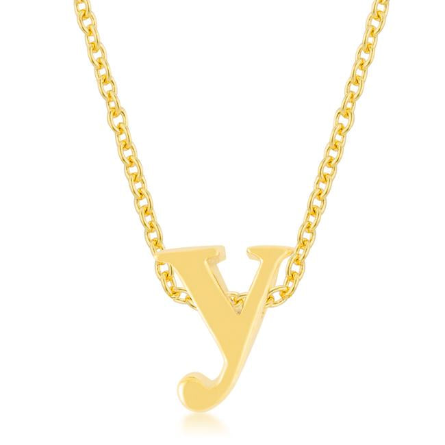 Golden Initial Y Pendant - Charming Charlie