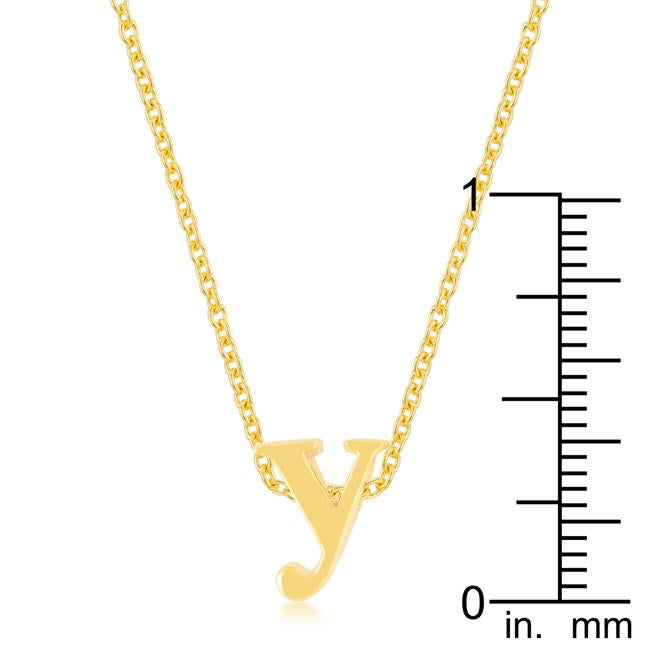 Golden Initial Y Pendant - Charming Charlie