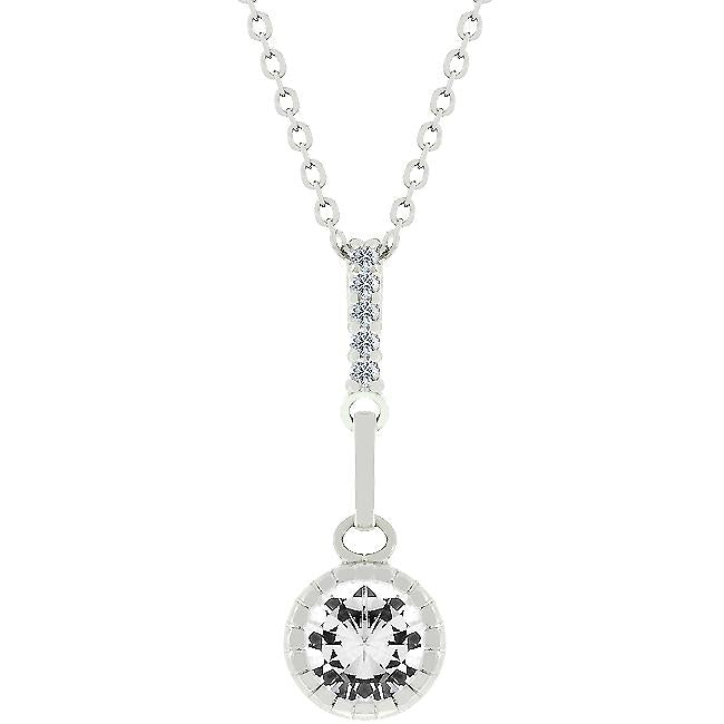 Clear Drop Pendant - Charming Charlie