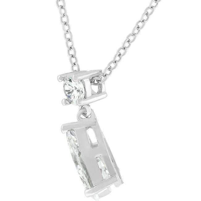 Chandelier Pear Cubic Zirconia Pendant - Charming Charlie