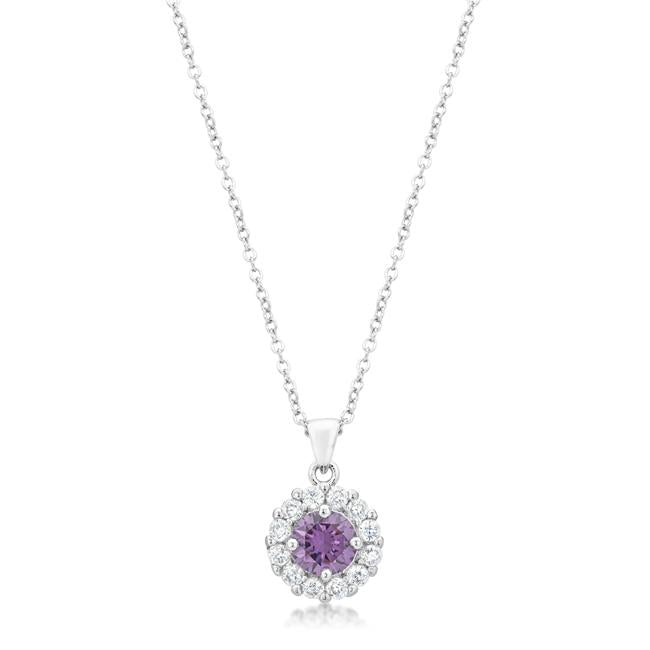 Bella Bridal Pendant in Purple - Charming Charlie