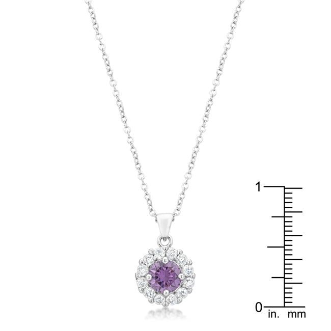 Bella Bridal Pendant in Purple - Charming Charlie