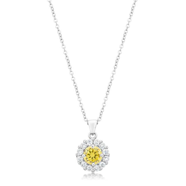 Bella Bridal Pendant in Yellow - Charming Charlie