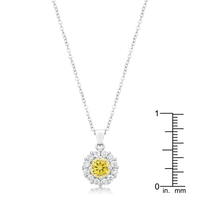 Bella Bridal Pendant in Yellow - Charming Charlie