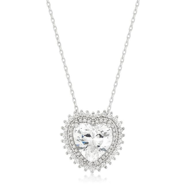 Halo Heart Pendant - Charming Charlie