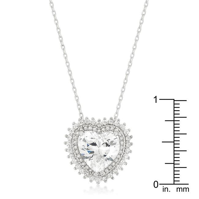 Halo Heart Pendant - Charming Charlie