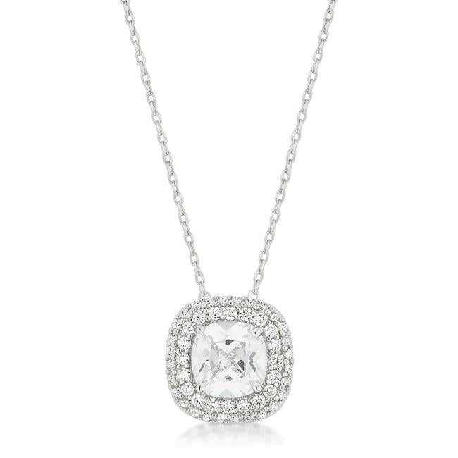 Pave Halo Pendant - Charming Charlie