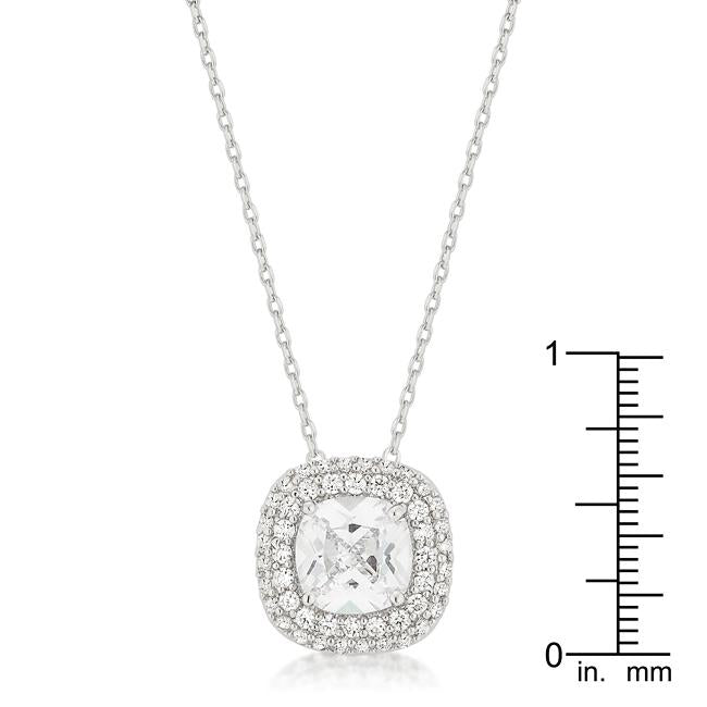 Pave Halo Pendant - Charming Charlie