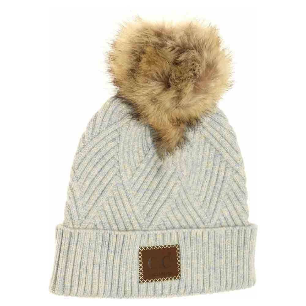 PastelBlueMix Large Patch Heathered Pom Beanie combines classic style with practical warmth. Crafted from a soft, heathered knit fabric, it offers comfortable insulation for cooler days. The prominent patch detail adds a distinctive, refined touch while the pom keeps the look timeless. Ideal for outdoor activities or casual wear, this beanie provides reliable protection against the cold without compromising on style.
