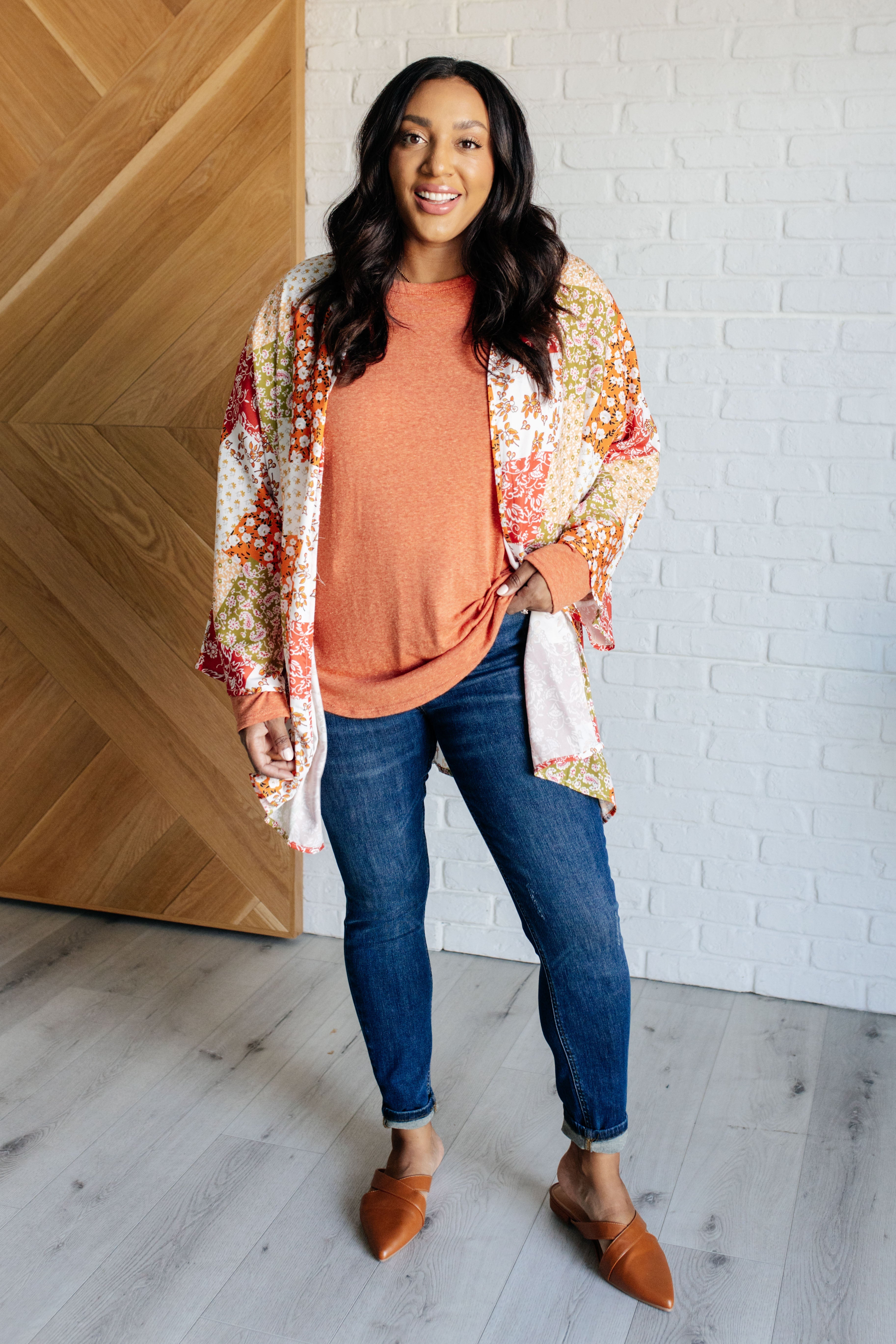 Patchwork of Feelings Mixed Floral Kimono - Charming Charlie