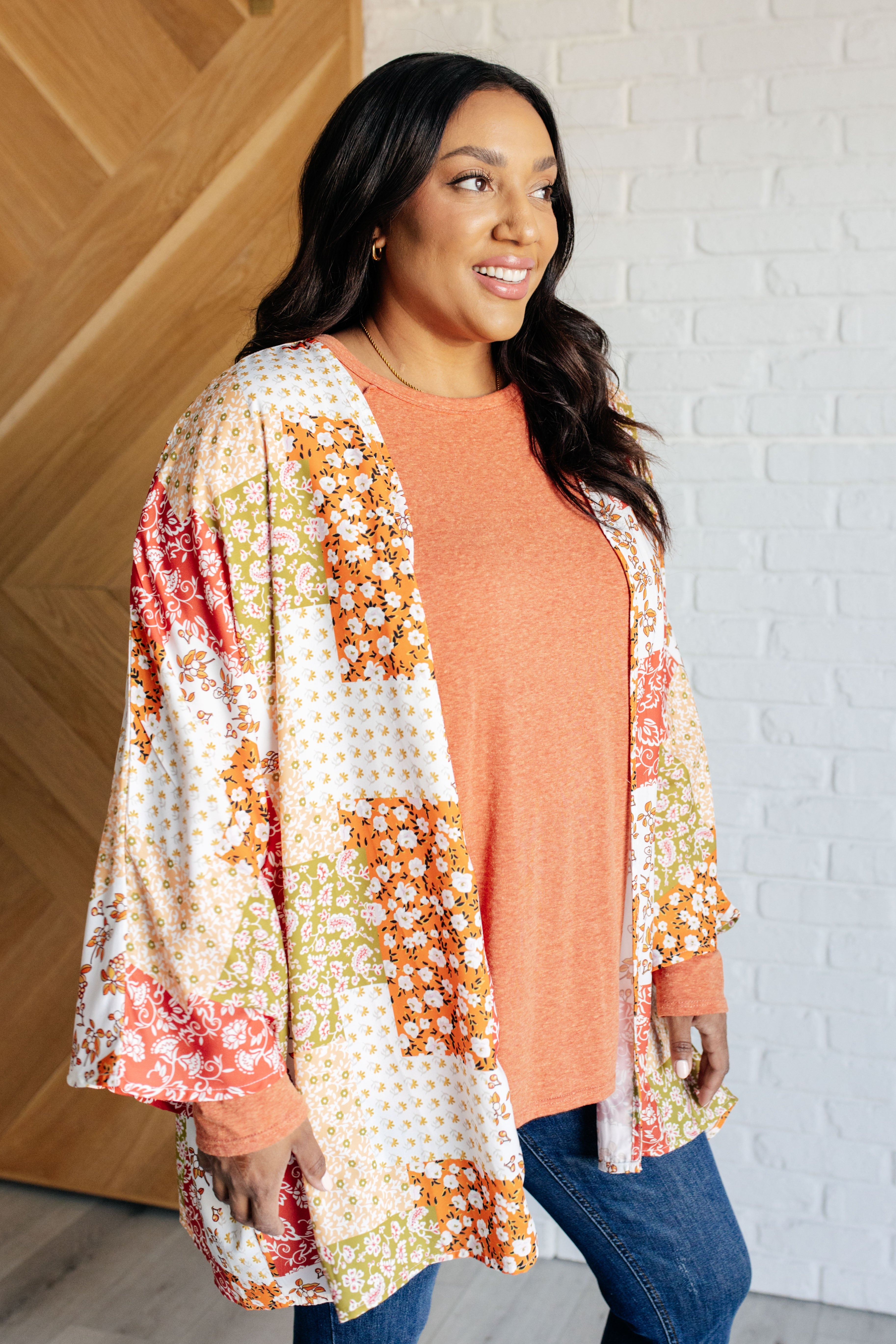 Patchwork of Feelings Mixed Floral Kimono - Charming Charlie