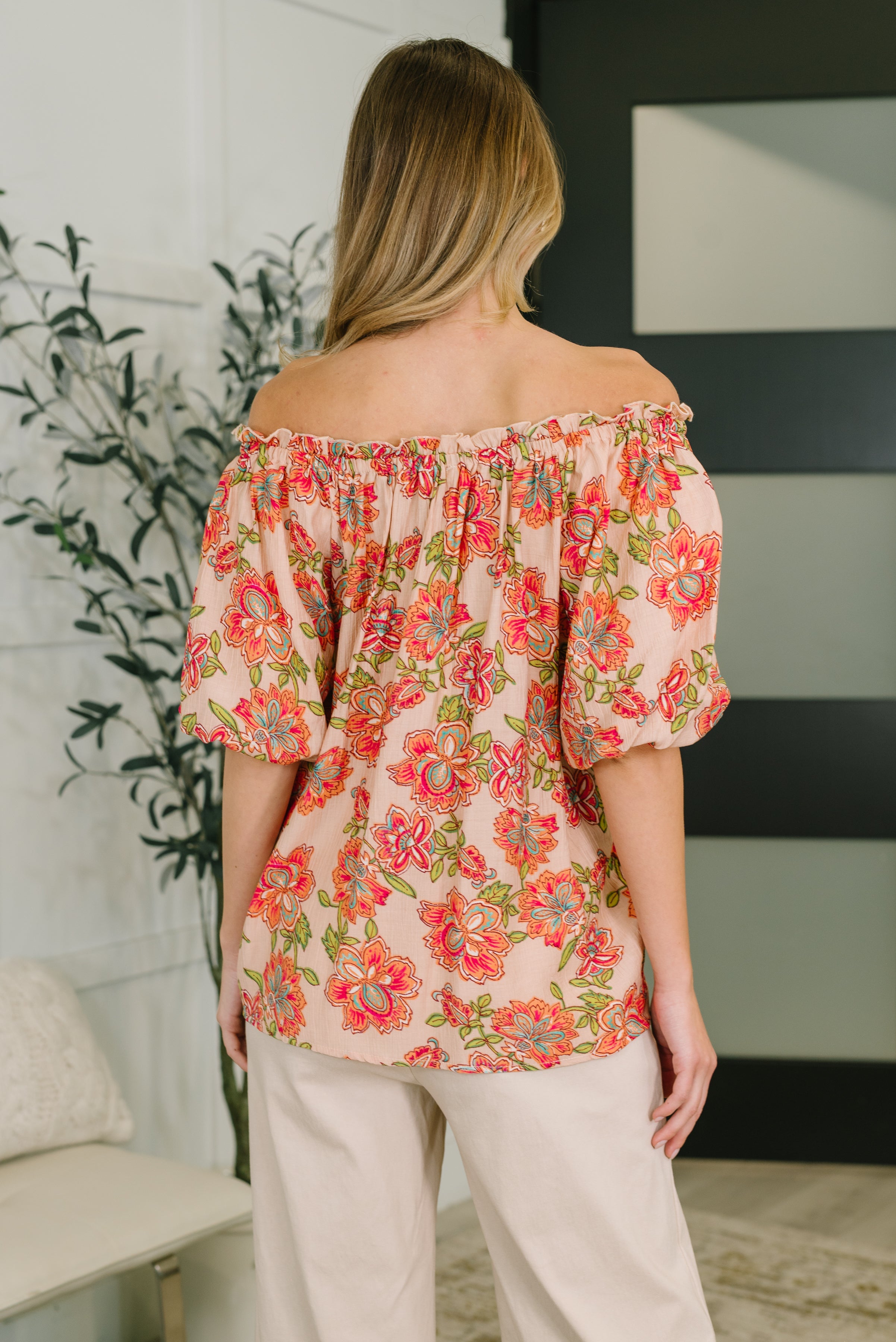 Petal Perfect Off the Shoulder Blouse - Charming Charlie