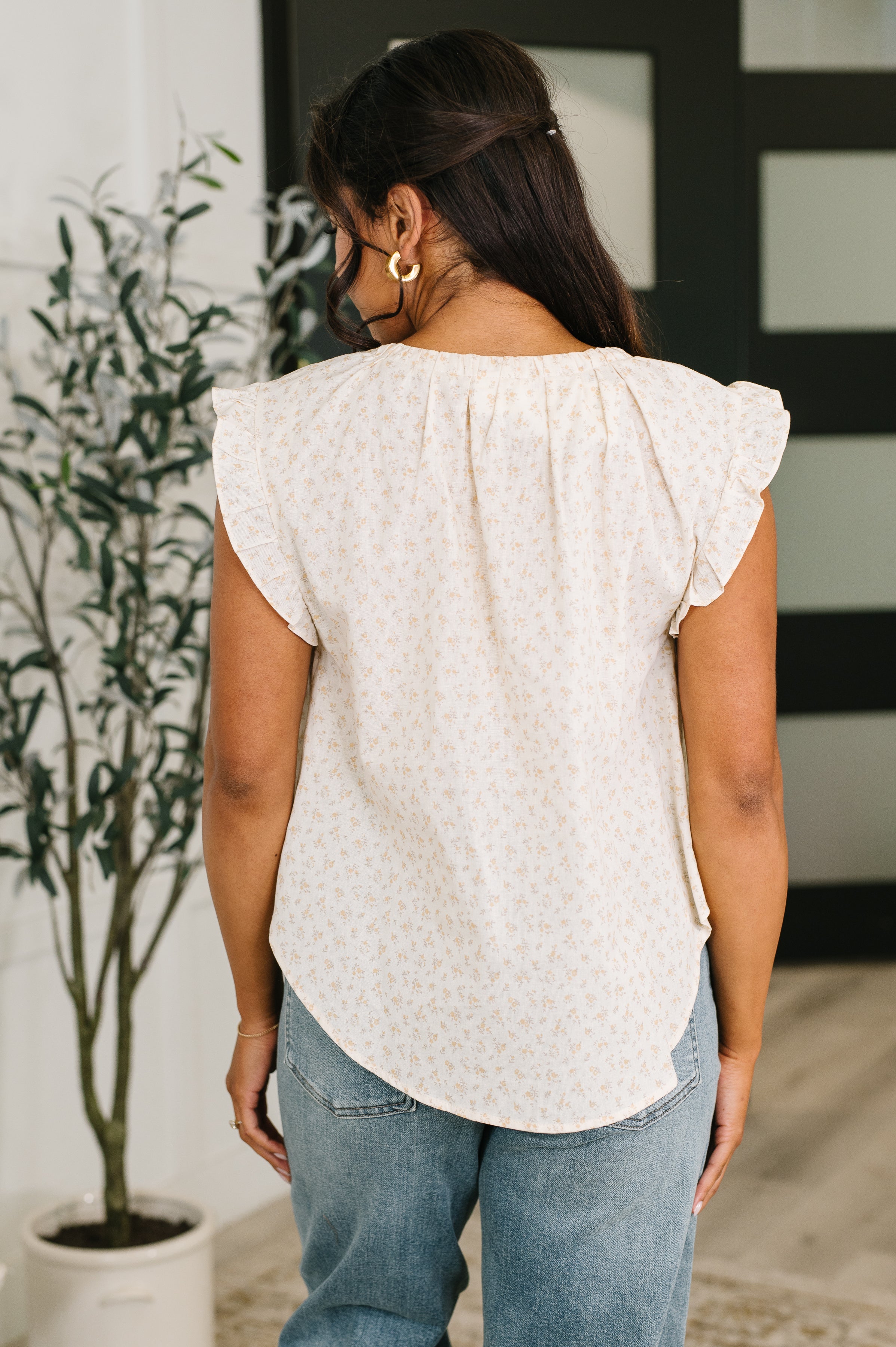 Picnic Petal Lace Detail Top - Charming Charlie