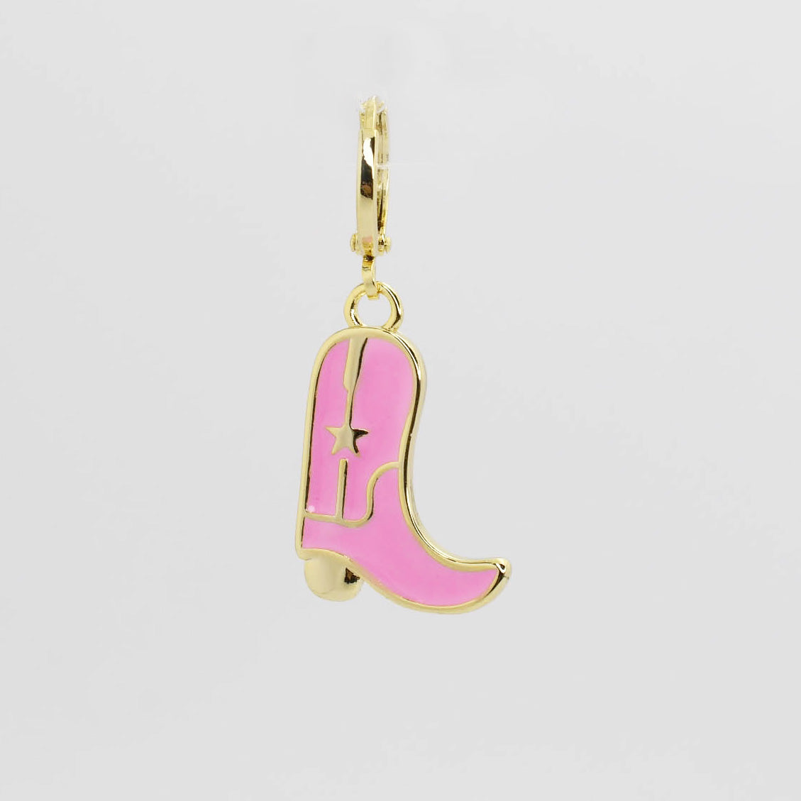 Pink Cowboy Boot Charm - Charming Charlie