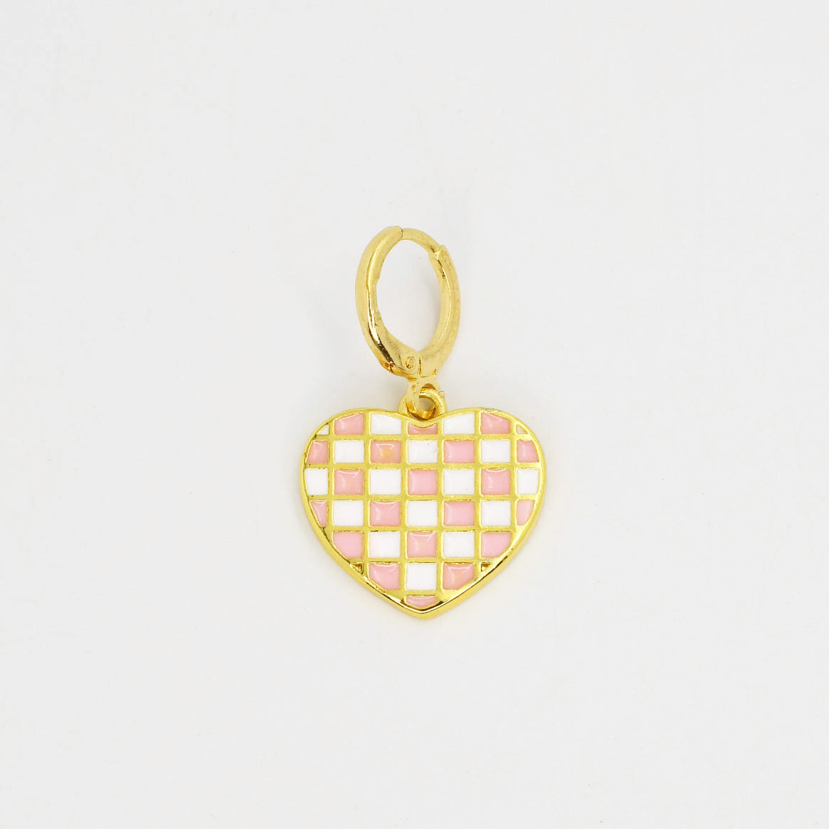 Pink Checkered Heart - Charming Charlie