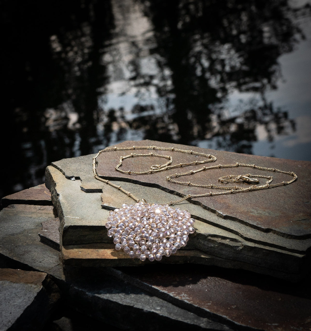 Hand Wire Crystal Necklace - Charming Charlie